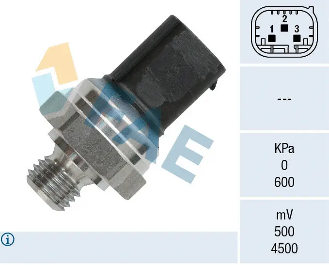 Capteur, pression des gaz échappement FAE 16155