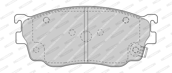 Kit de plaquettes de frein, frein à disque FERODO FDB1557-D
