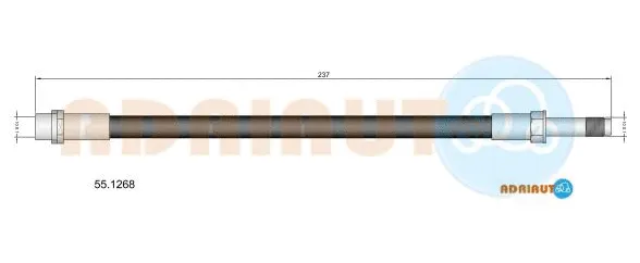 Flexible de frein ADRIAUTO 55.1268