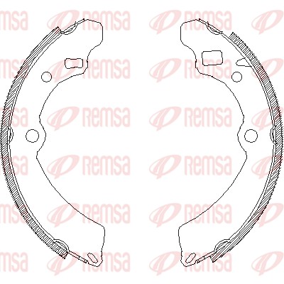 Mâchoire de frein REMSA 4504.00