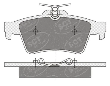 Kit de plaquettes de frein, frein à disque SCT - MANNOL SP 357 PR