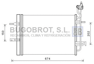 Condenseur, climatisation BUGOBROT 62-OL5620