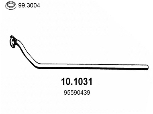 Tuyau d'échappement ASSO 10.1031