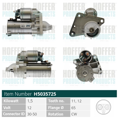 Démarreur HOFFER H5035725