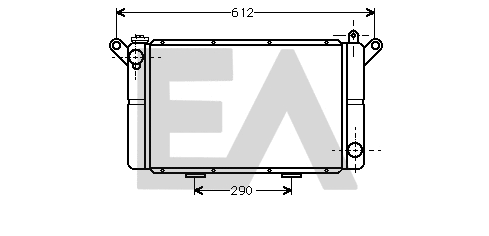 Radiateur, refroidissement du moteur EACLIMA 31R60008
