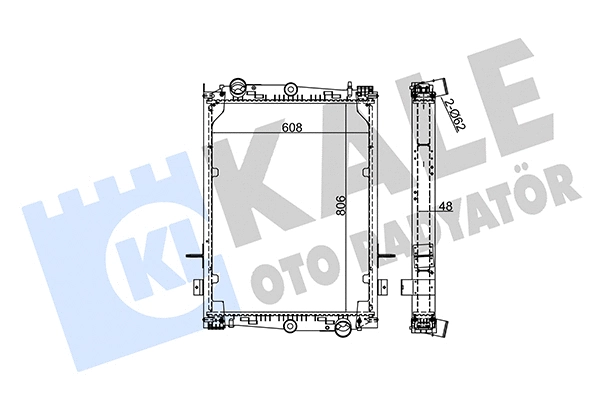 Radiateur, refroidissement du moteur KALE OTO RADYATÖR 351380