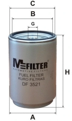 Filtre à carburant MFILTER DF 3521