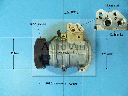Compresseur, climatisation AUTO AIR GLOUCESTER 14-9727