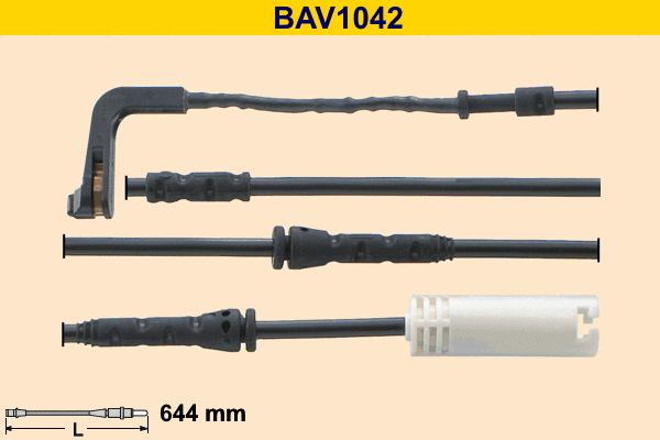 Contact d'avertissement, usure des plaquettes de frein BARUM BAV1042