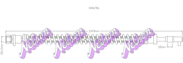Flexible de frein KAWE H4696