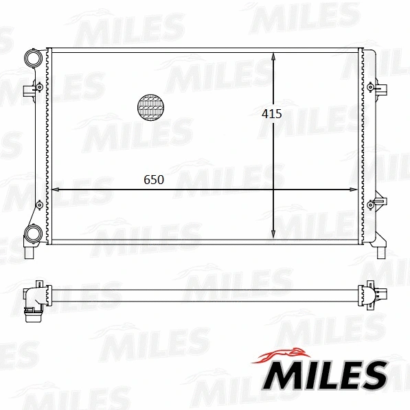 Radiateur, refroidissement du moteur MILES ACRM088