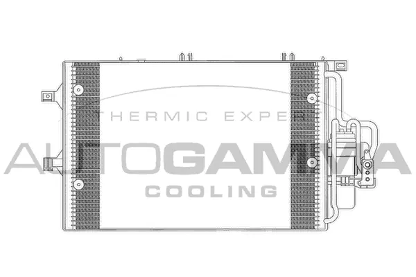 Condenseur, climatisation AUTOGAMMA 102738