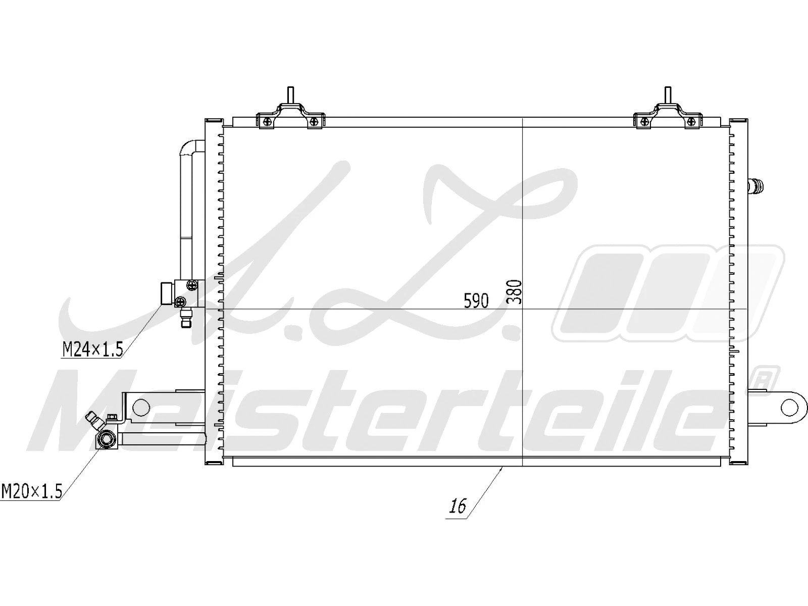 Condenseur, climatisation A.Z. Meisterteile AZMT-45-030-1343