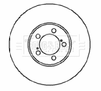 Disque de frein BORG & BECK BBD4099
