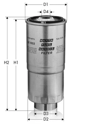 Filtre à carburant TECNECO FILTERS GS5653