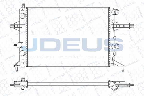 Radiateur, refroidissement du moteur JDEUS M-0200740