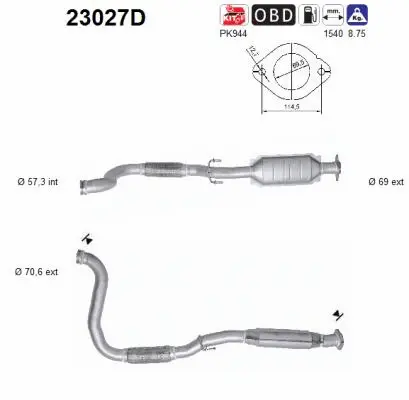 Catalyseur AS 23027D