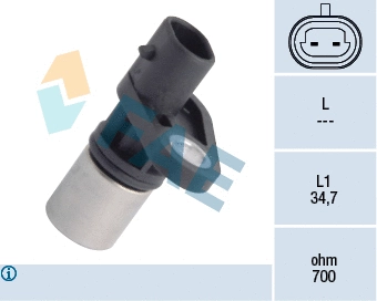Capteur d'angle, vilebrequin FAE 79205