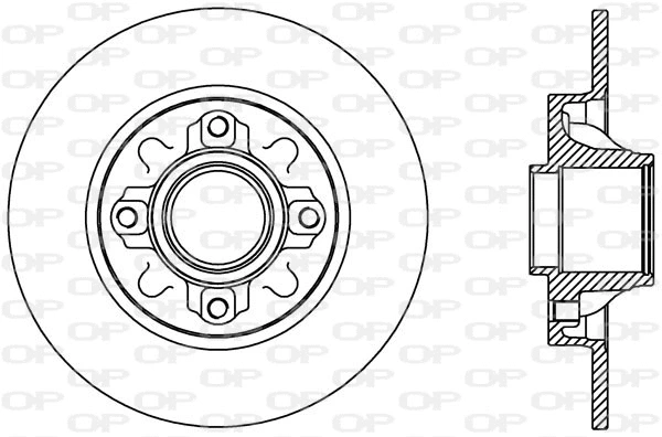 Disque de frein OPEN PARTS BDA2388.10