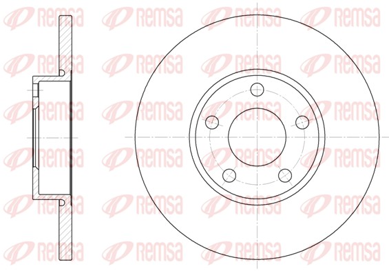 Disque de frein REMSA 6327.00