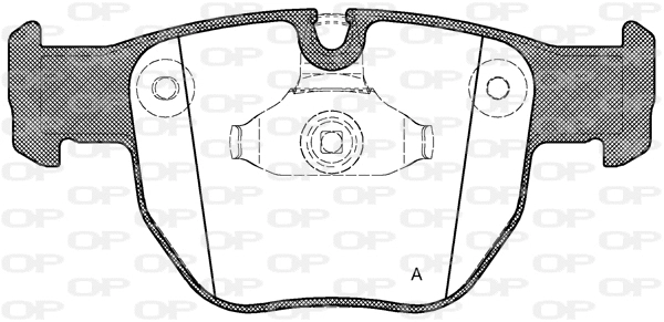 Kit de plaquettes de frein, frein à disque OPEN PARTS BPA0979.00