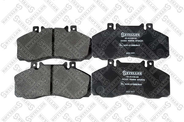 Kit de plaquettes de frein, frein à disque STELLOX 85-01436-SX