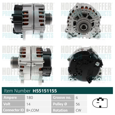 Alternateur HOFFER H55151155