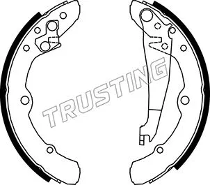Jeu de mâchoires de frein TRUSTING 016.020
