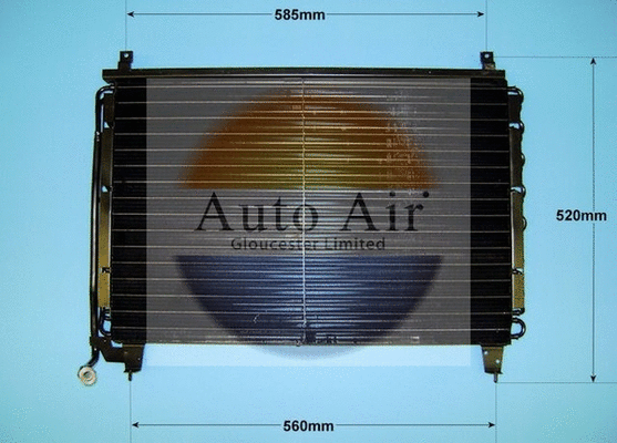 Condenseur, climatisation AUTO AIR GLOUCESTER 16-6577