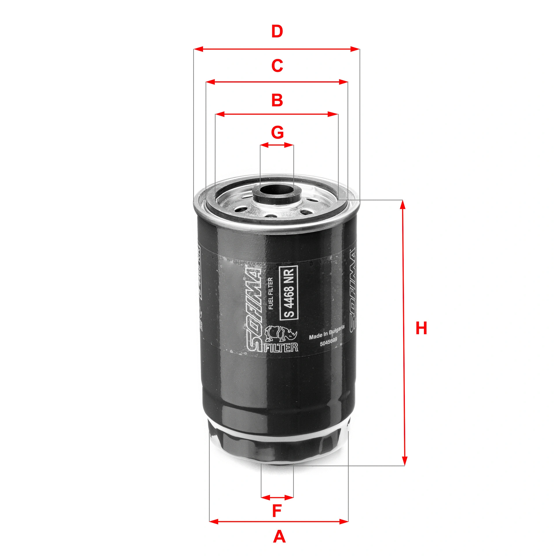 Filtre à carburant SOFIMA S 4468 NR