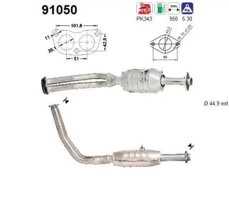 Catalyseur AS 91050