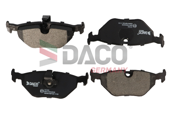Kit de plaquettes de frein, frein à disque DACO Germany 321520