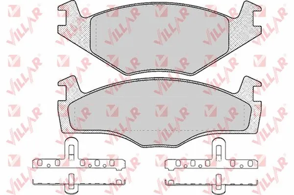 Kit de plaquettes de frein, frein à disque VILLAR 626.0591