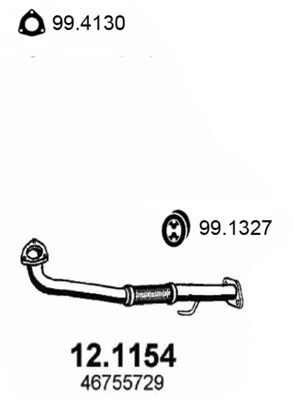 Tuyau d'échappement ASSO 12.1154