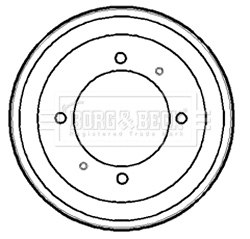 Tambour de frein BORG & BECK BBR7153