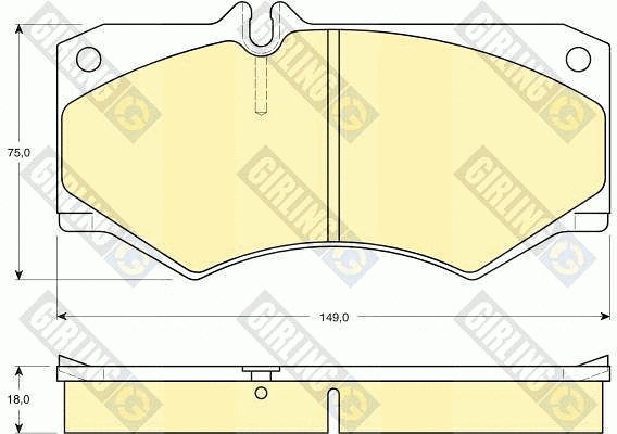 Kit de plaquettes de frein, frein à disque GIRLING 6103179