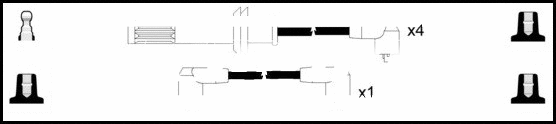 Kit de câbles d'allumage LEMARK HOES583