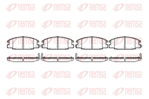 Kit de plaquettes de frein, frein à disque REMSA 0238.24