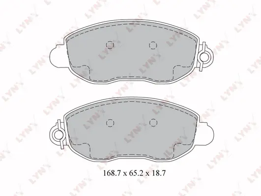 Kit de plaquettes de frein, frein à disque LYNXAUTO BD-3033