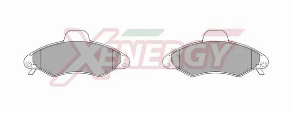 Kit de plaquettes de frein, frein à disque AP XENERGY X40408