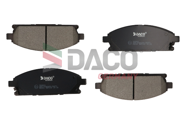 Kit de plaquettes de frein, frein à disque DACO Germany 322621