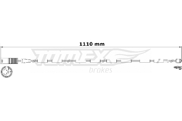 Contact d'avertissement, usure des plaquettes de frein TOMEX Brakes TX 31-16