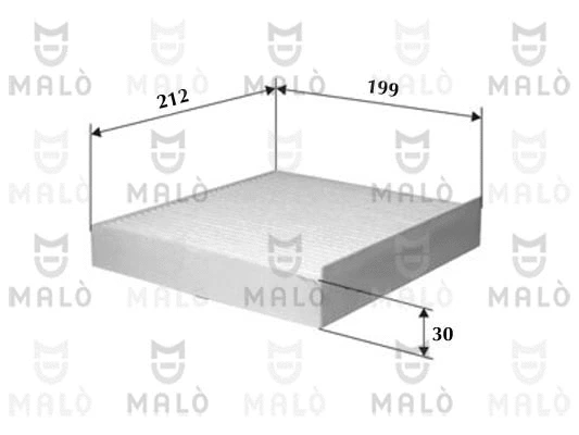 Filtre, air de l'habitacle AKRON-MALÒ 1531211