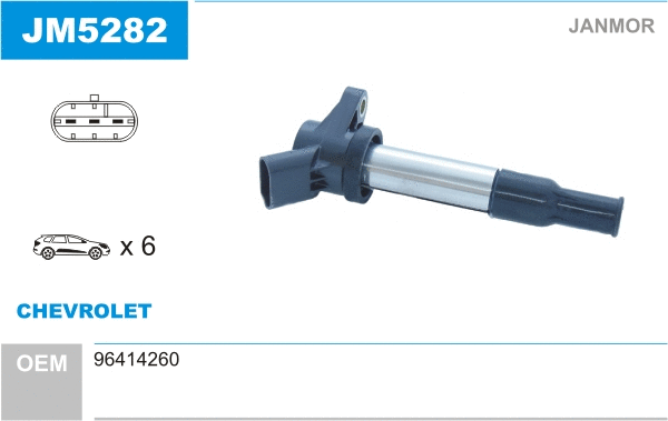 Bobine d'allumage JANMOR JM5282