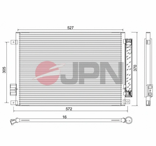 Condenseur, climatisation JPN 60C9099-JPN