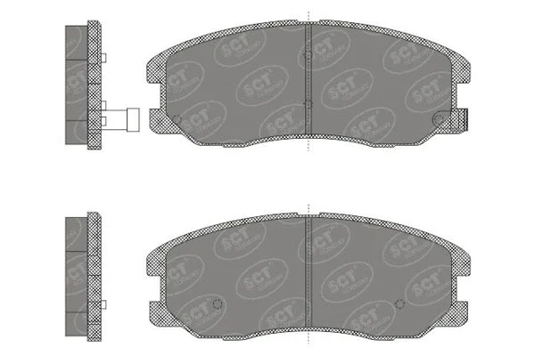 Kit de plaquettes de frein, frein à disque SCT - MANNOL SP 664 PR
