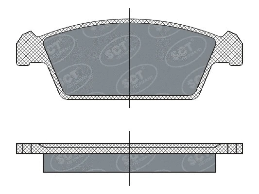 Kit de plaquettes de frein, frein à disque SCT - MANNOL SP 264 PR