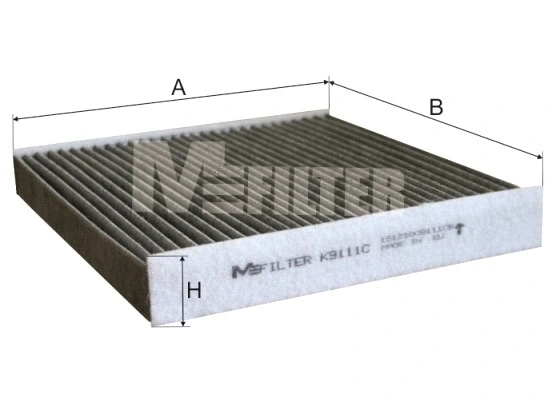 Filtre, air de l'habitacle MFILTER K 9111C