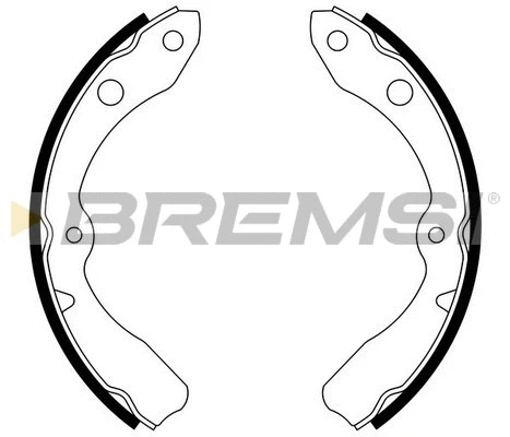 Jeu de mâchoires de frein BREMSI GF0668