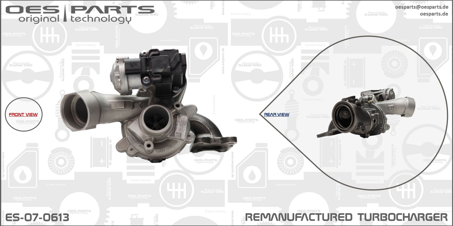 Turbocompresseur, suralimentation OES PARTS ES-07-0613